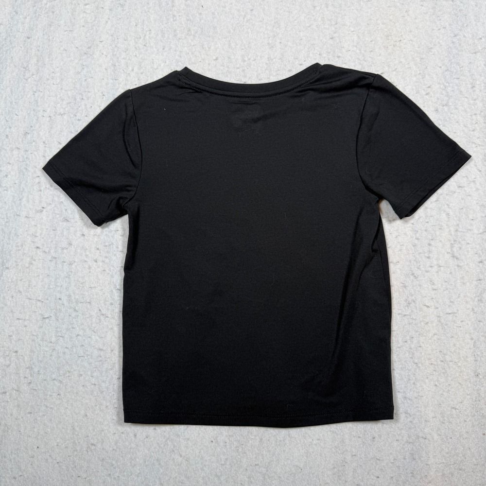 Athletic Works Boys Black Short Sleeve Activewear T-Shirt Size S 6-7 RN52469